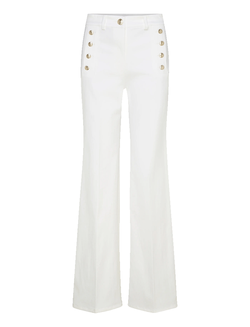 Andiata - Viven - straight leg hosen - brilliant white - 0