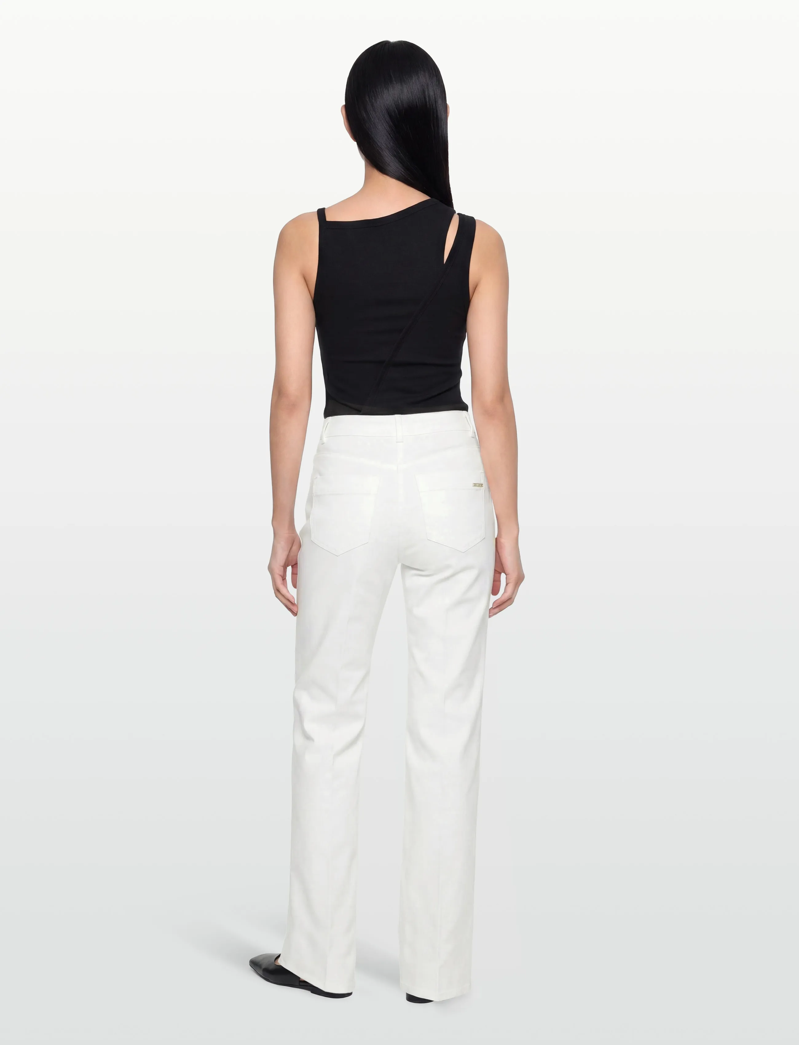 Andiata - Viven - hose mit geradem bein - brilliant white - 4