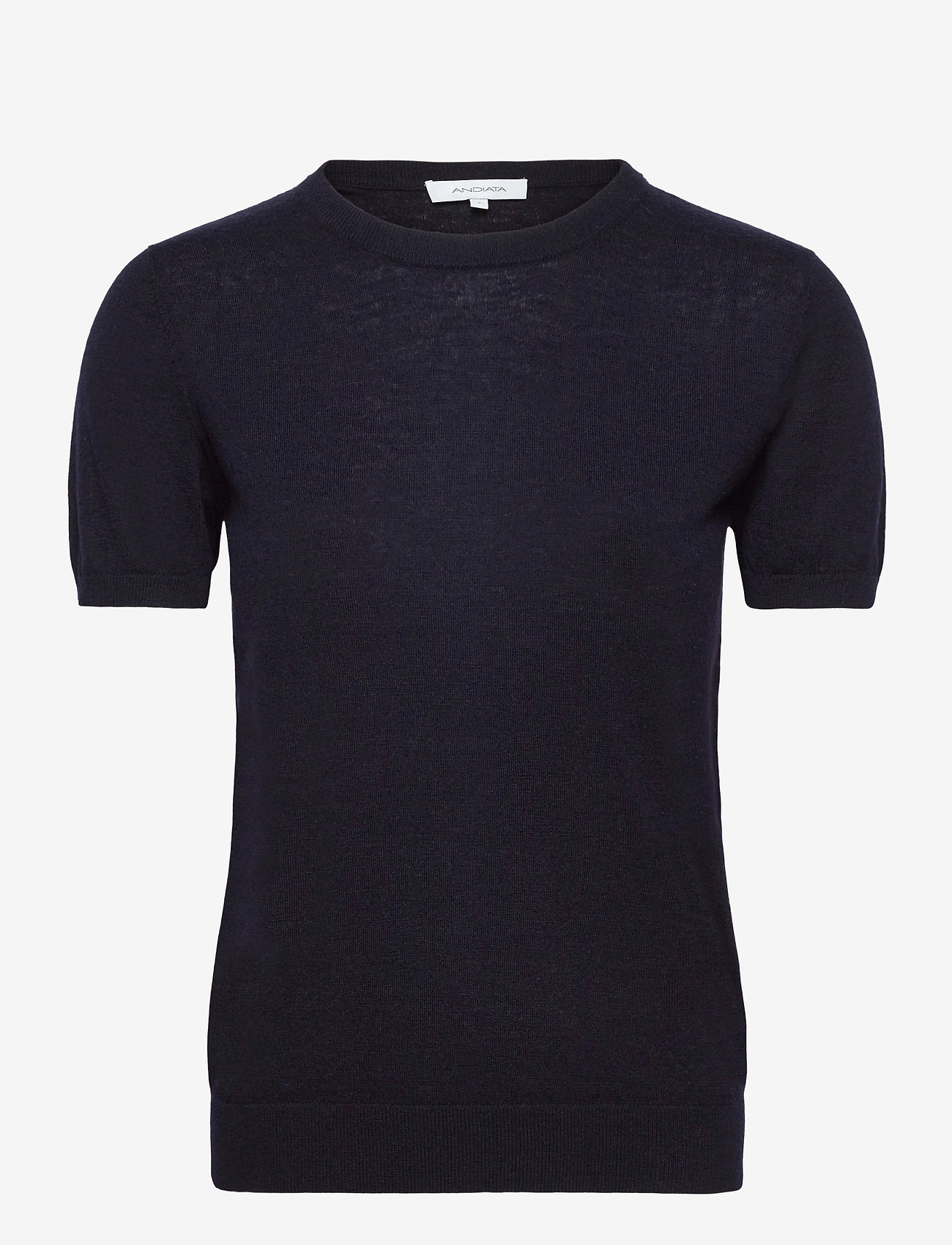 Andiata - JOSEFA SL KNITTED TOP - dark blue - 0