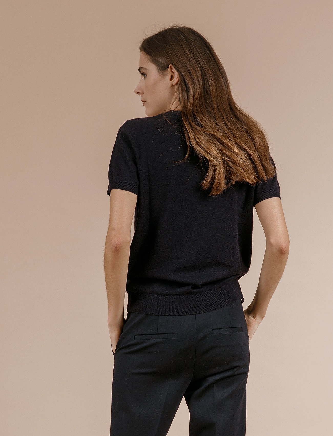 Andiata - JOSEFA SL KNITTED TOP - dark blue - 4