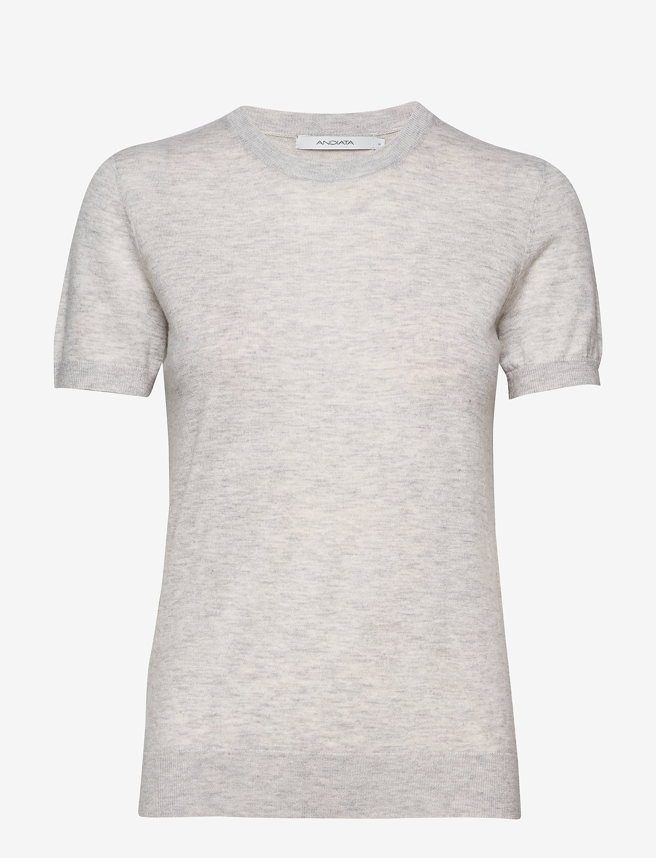 JOSEFA SL KNITTED TOP - PUMICE STONE