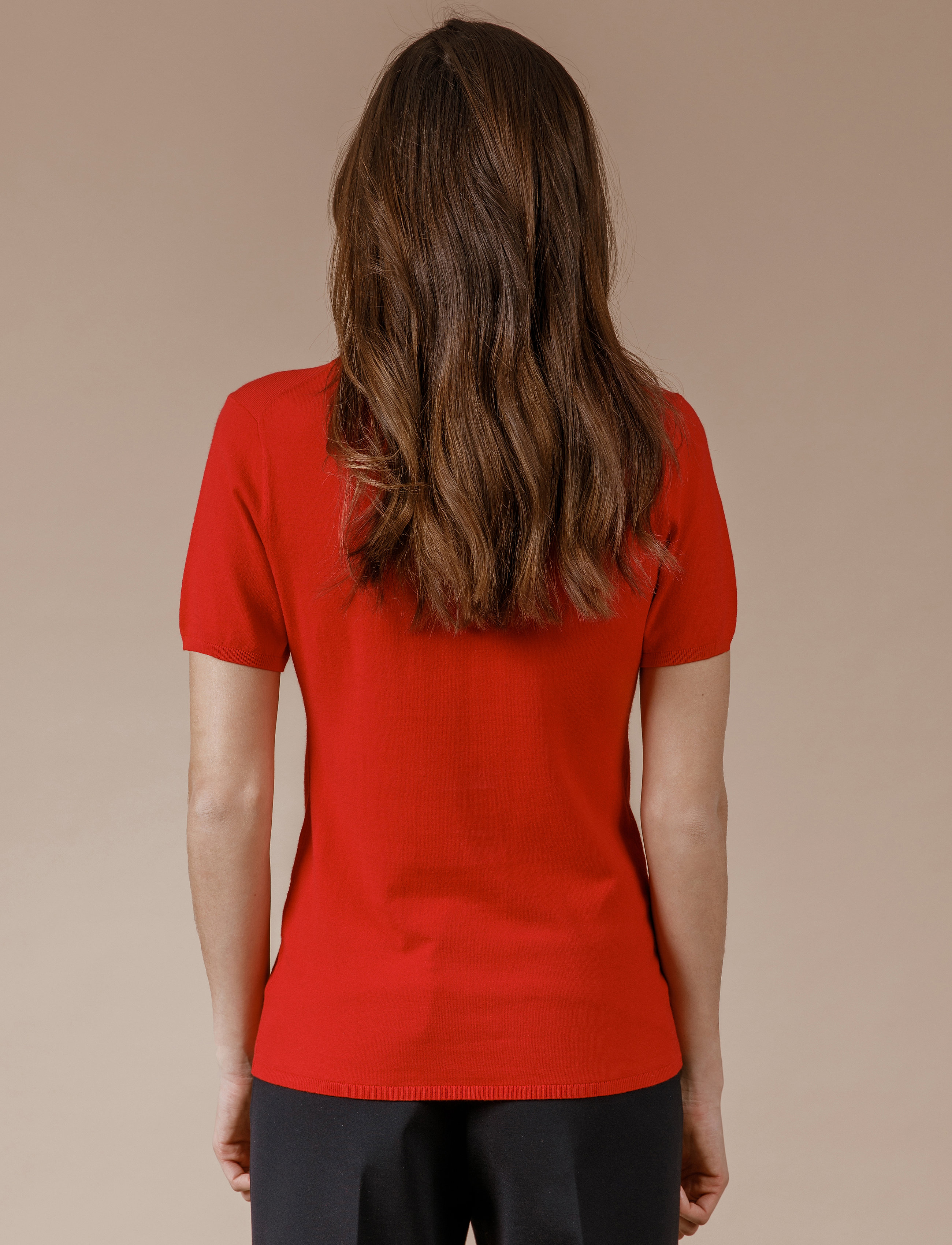 Andiata - POLA POLO NECK - scarlett red - 3