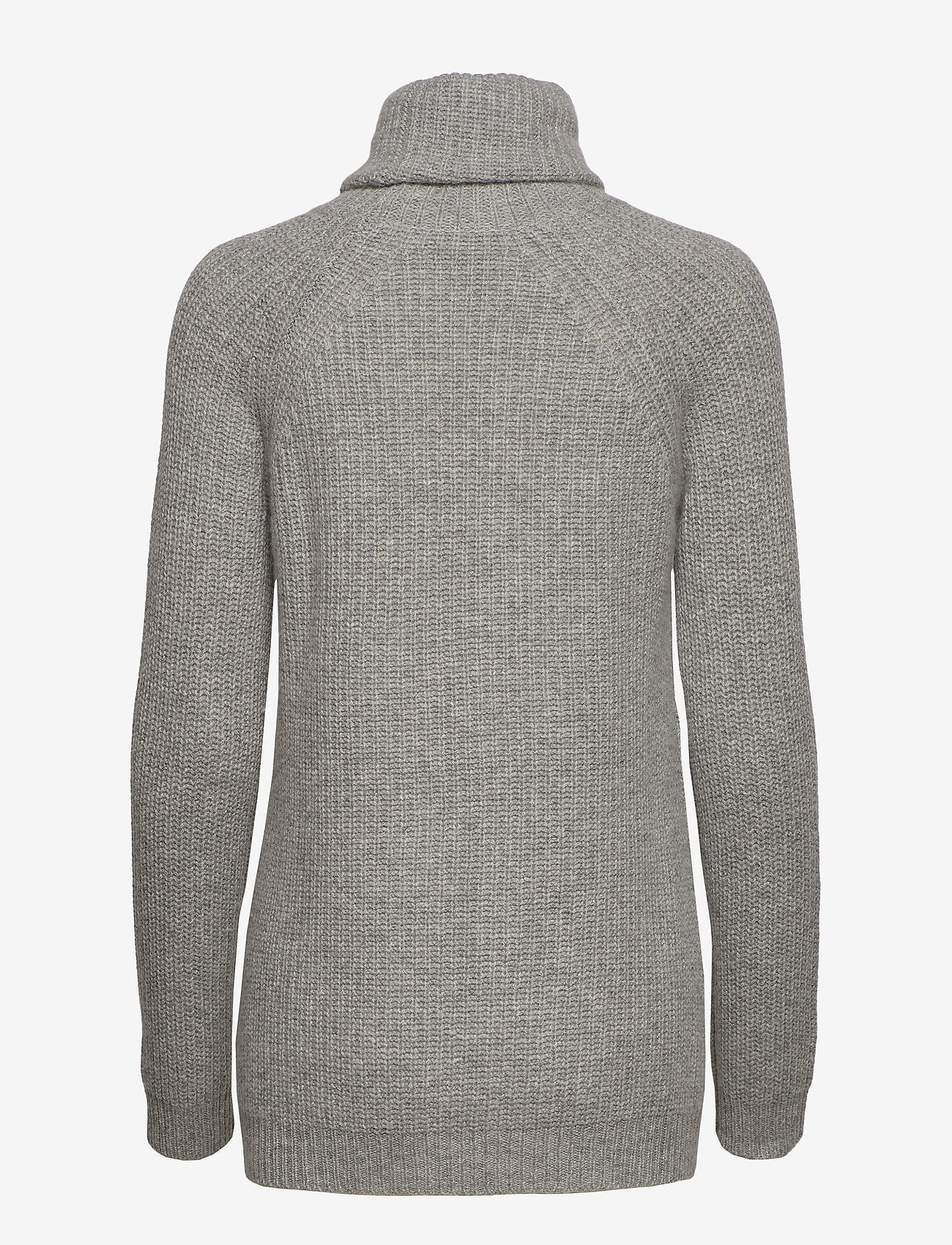 Andiata - HOLLIE HIGH NECK CHUNKY KNIT - light grey - 1