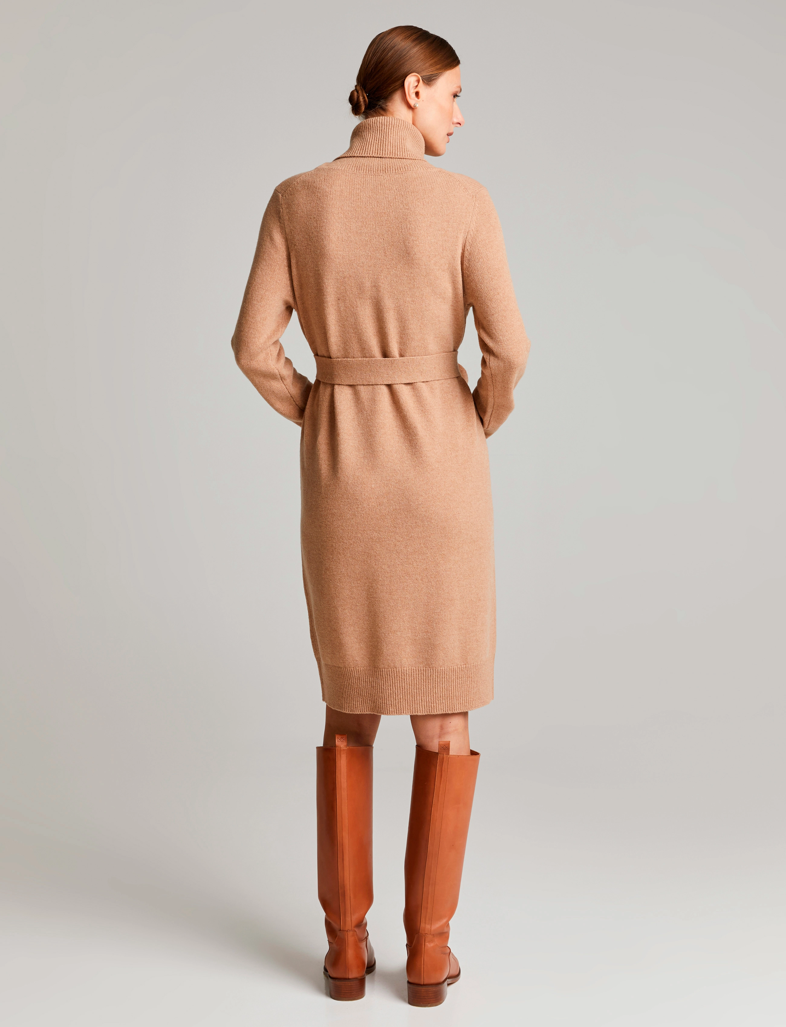 Andiata - Aislayne Merino Knit Dress - tan beige - 5