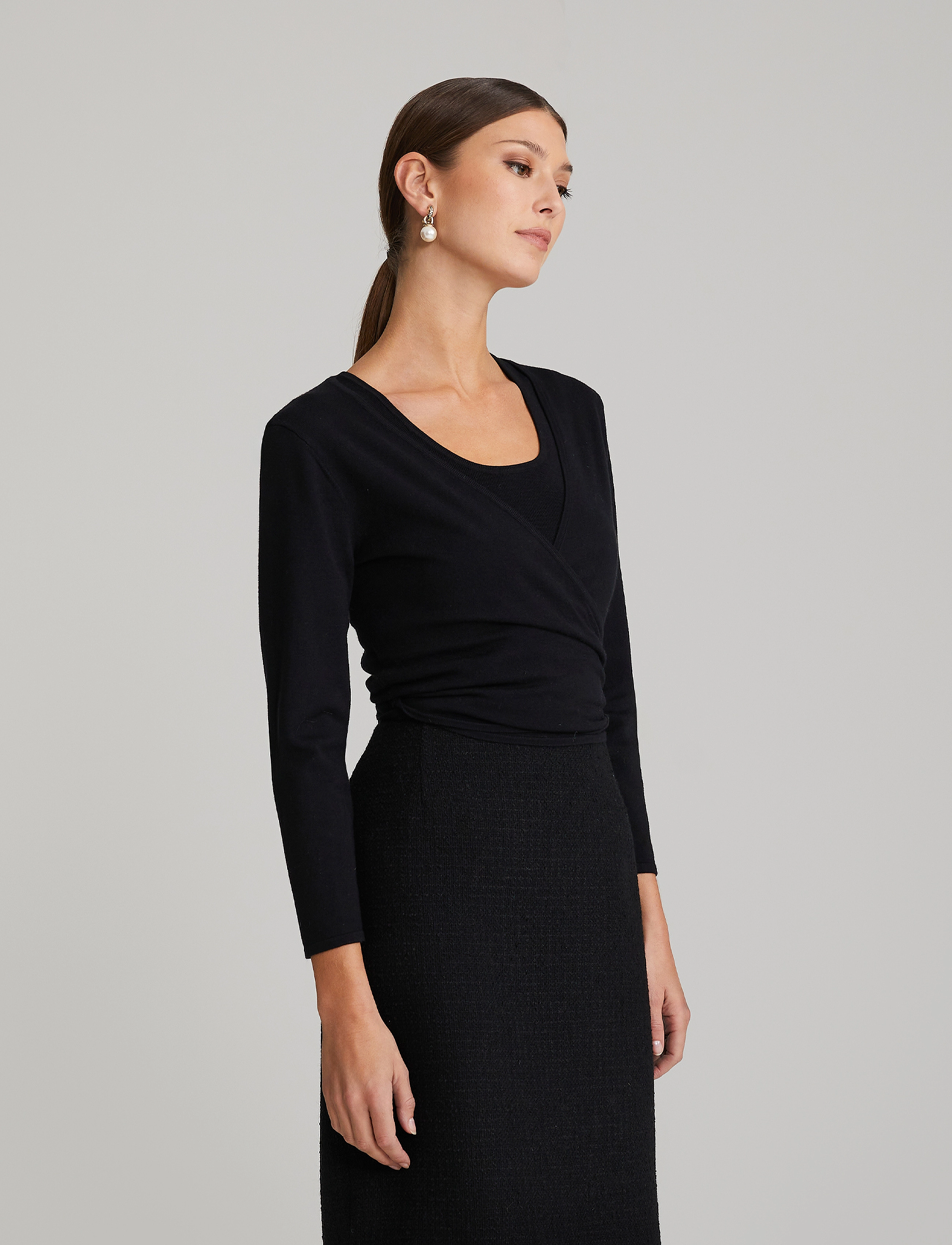 Andiata - Jella - langärmlige tops - black - 4