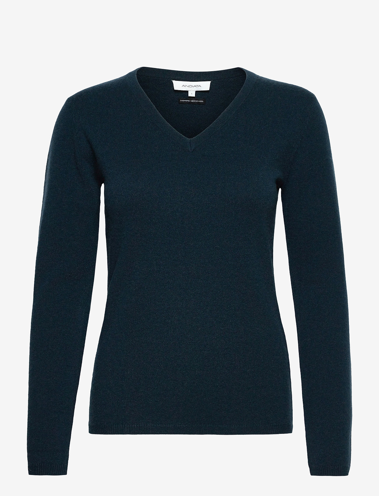 Andiata - Saray v-neck knit - teal green - 0