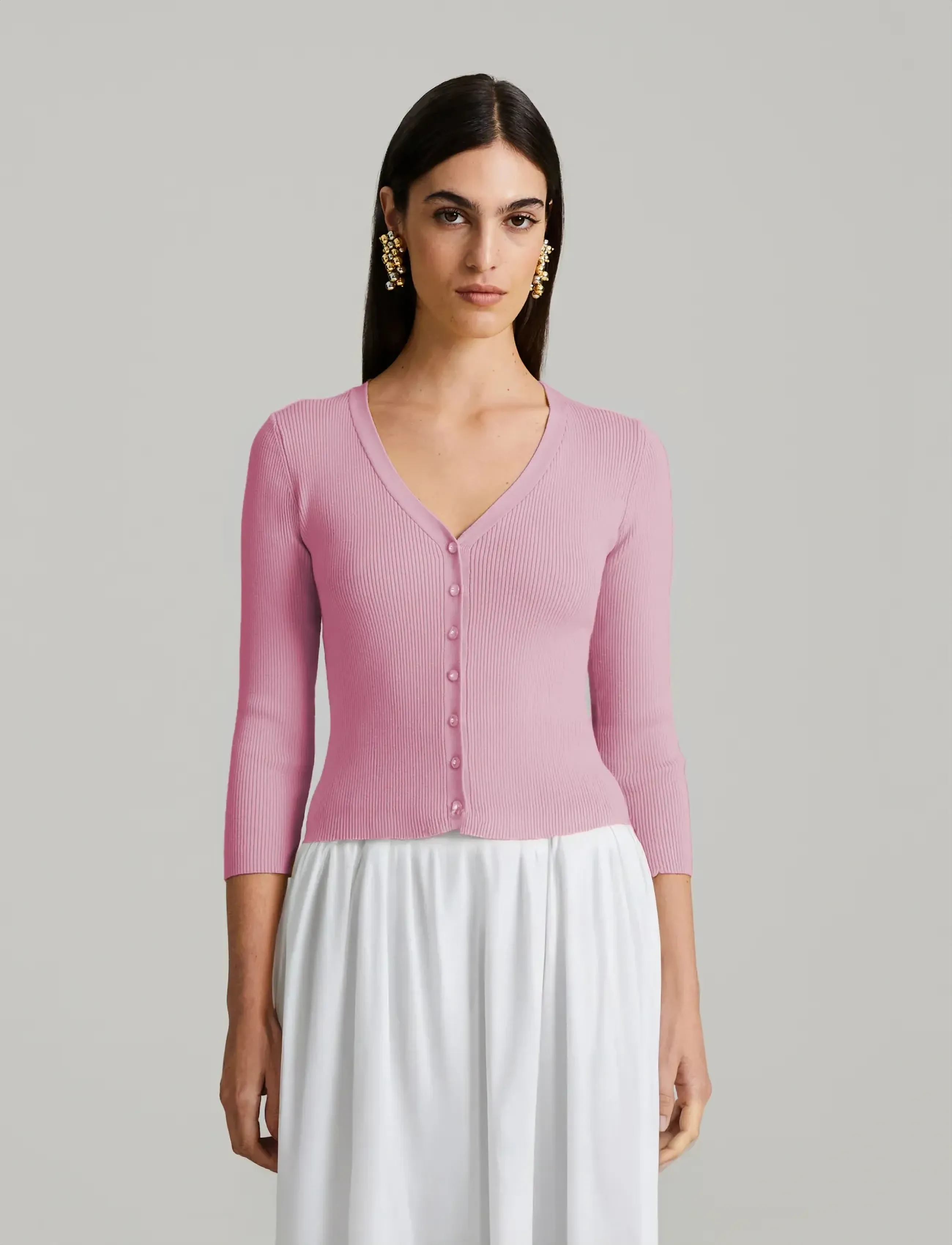 Andiata Stacie, XL, Pink, Strik > Cardigans, Dame