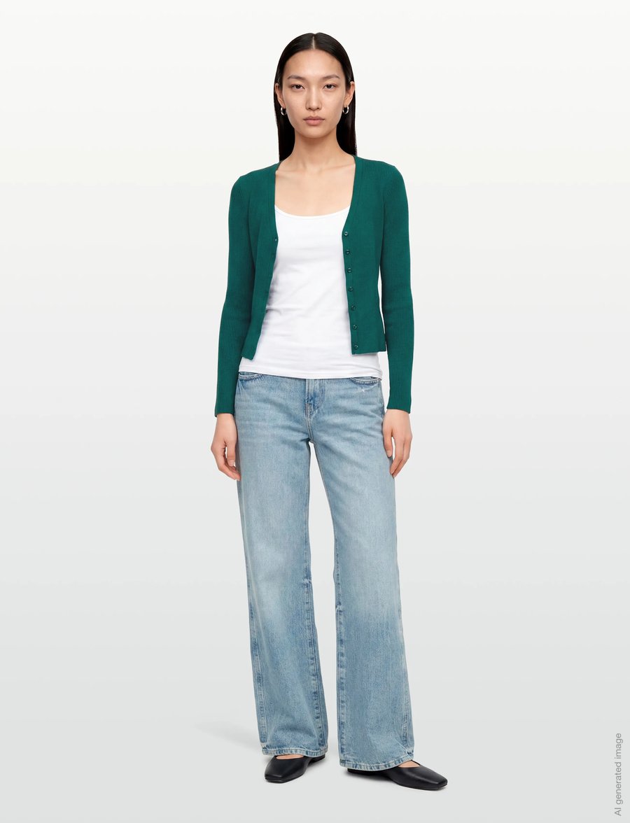 Andiata - Stacie - cardigans - teal green - 0