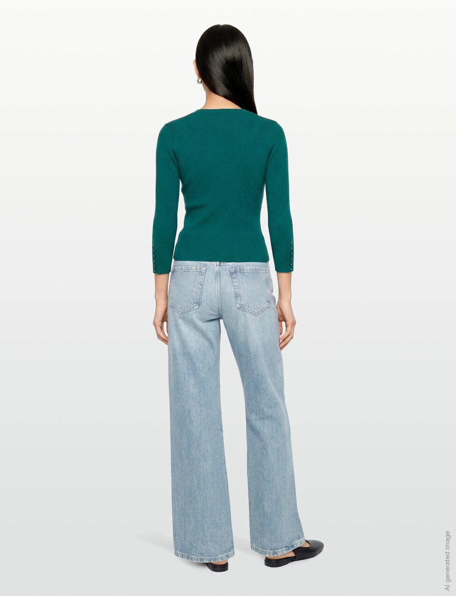 Andiata - Stacie - cardigans - teal green - 4