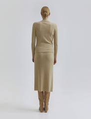 Andiata - Edmee Knit Skirt - stickade kjolar - croissant - 3