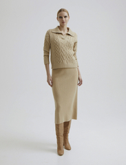 Andiata - Edmee Knit Skirt - strikkede nederdele - croissant - 5