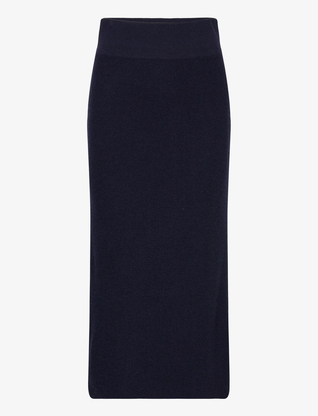 Andiata - Edmee Knit Skirt - strikkede nederdele - deep navy blue - 0