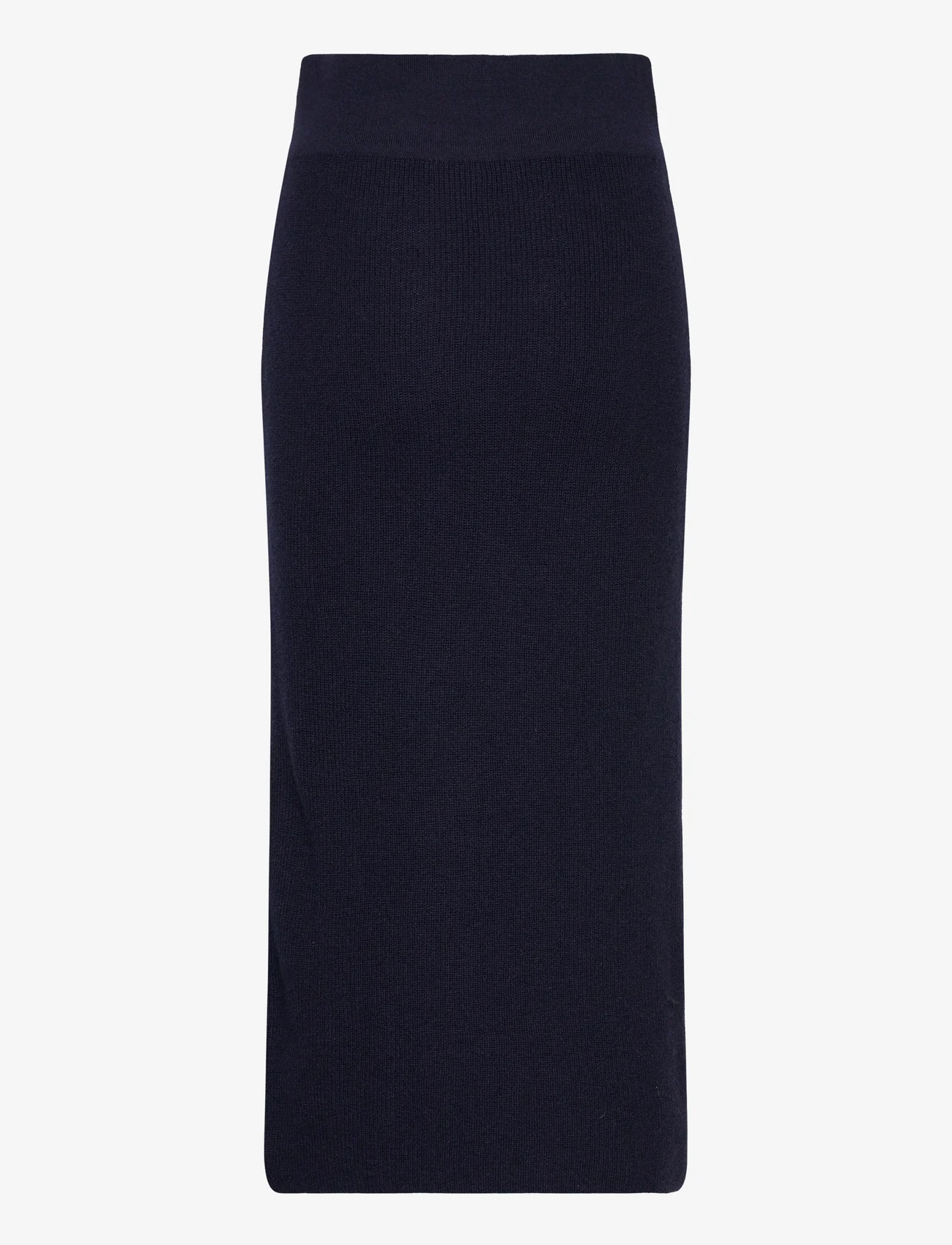 Andiata - Edmee Knit Skirt - strikkede nederdele - deep navy blue - 1
