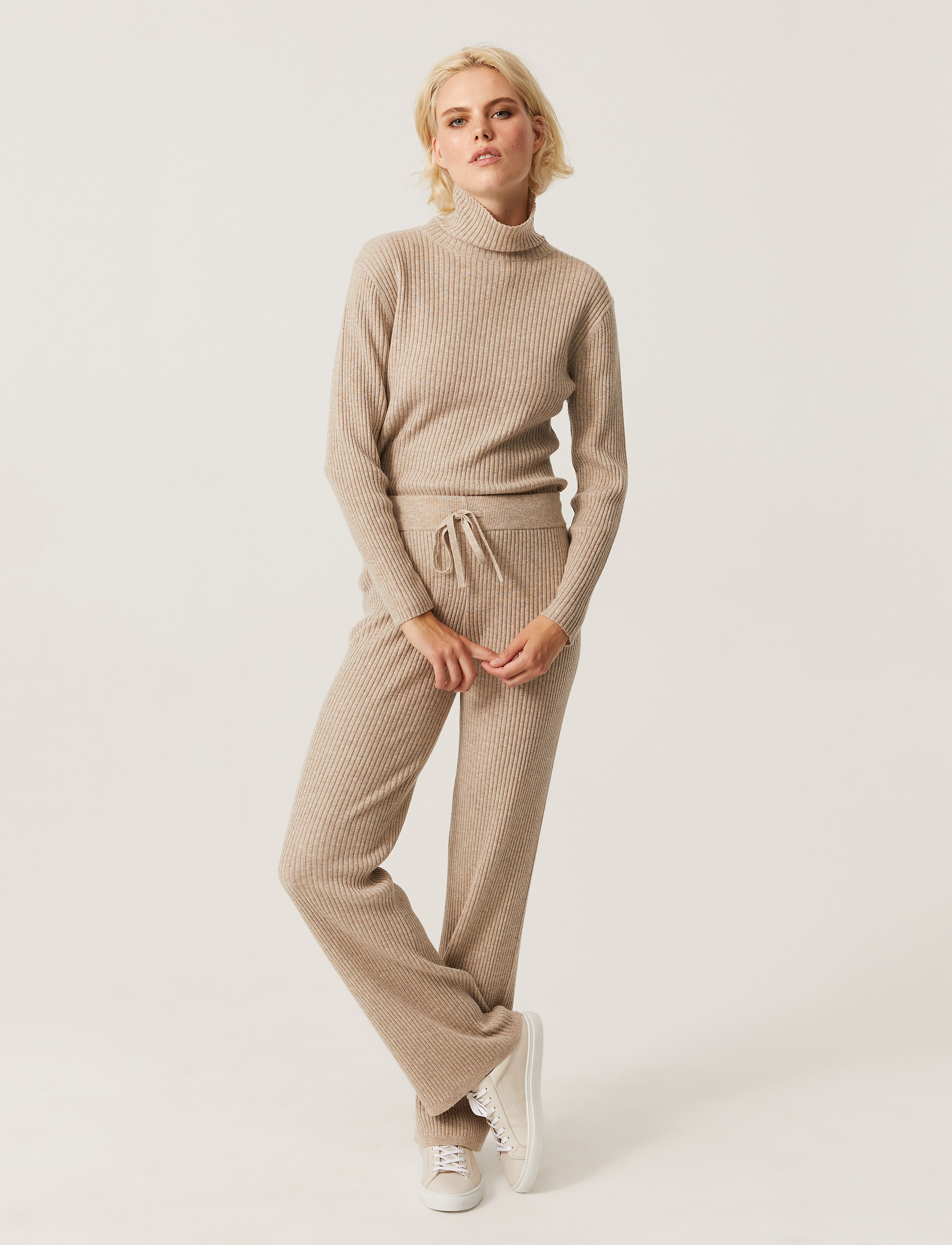 Andiata - Terra Knit Pants - cashew beige - 0