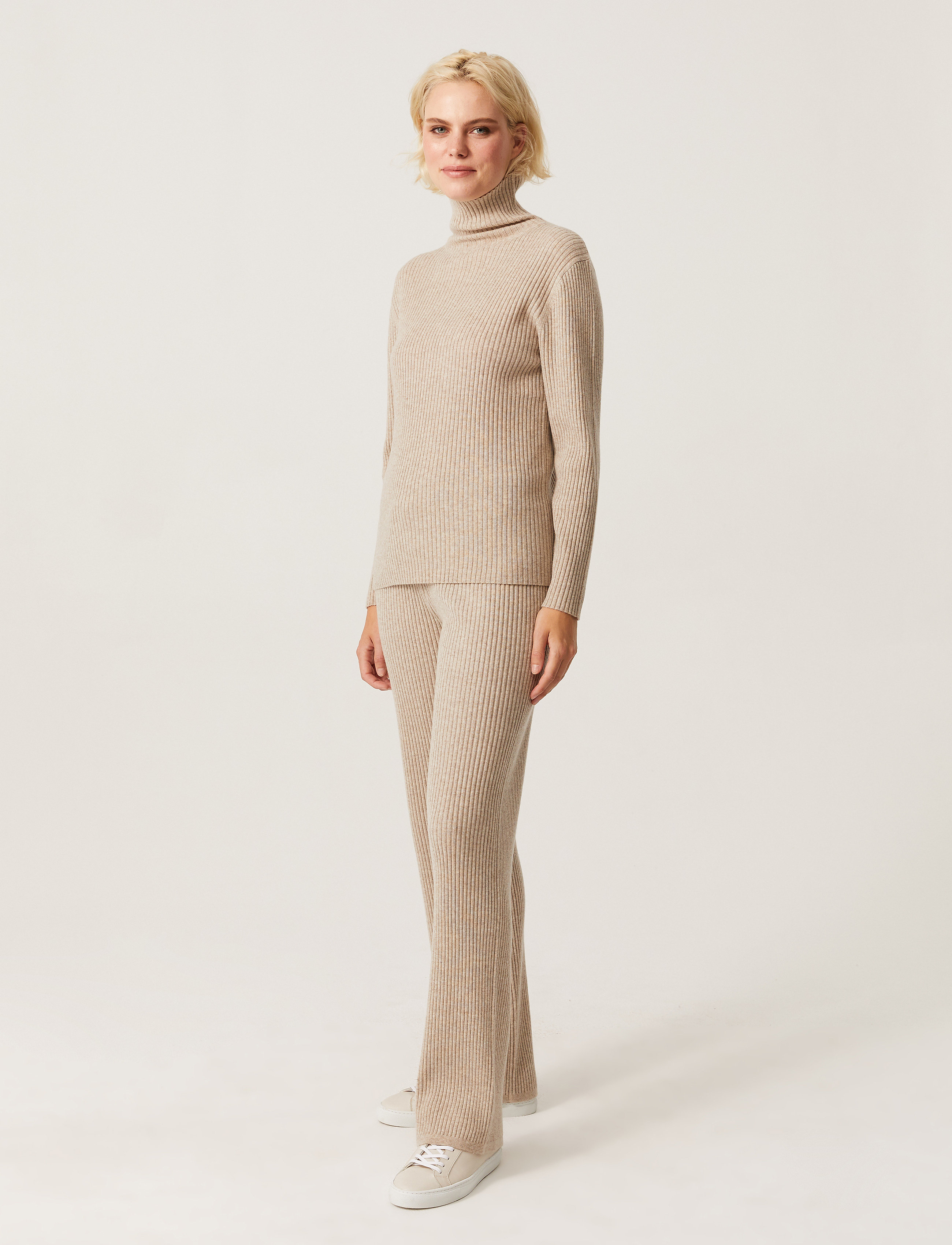 Andiata - Terra Knit Pants - cashew beige - 3