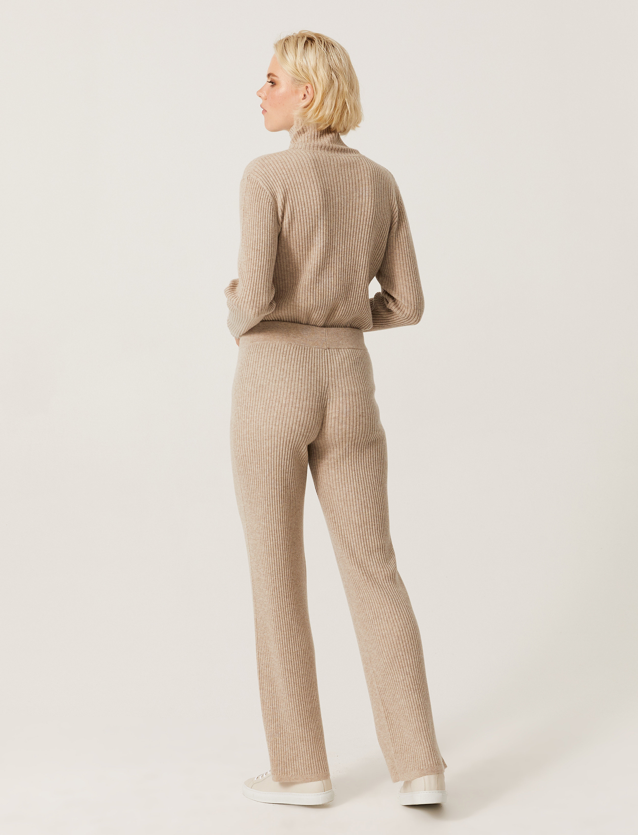 Andiata - Terra Knit Pants - cashew beige - 4