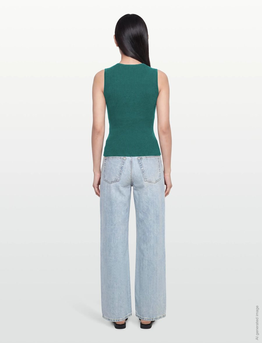 Andiata - Griet R - Ärmellose tops - teal green - 4