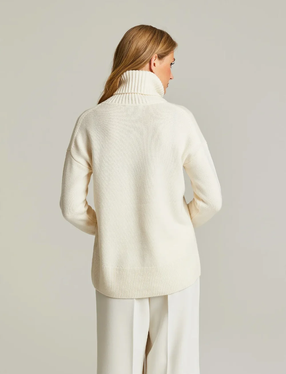 Andiata - Maeva - rollkragenpullover - chalk white - 4