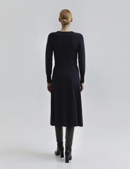 Andiata - Oberon dress - knitted dresses - deep navy blue - 3