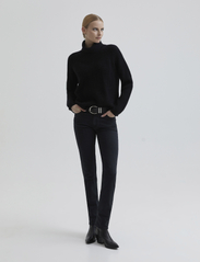 Andiata - Laure knit - džemperi ar augstu apkakli - black - 2
