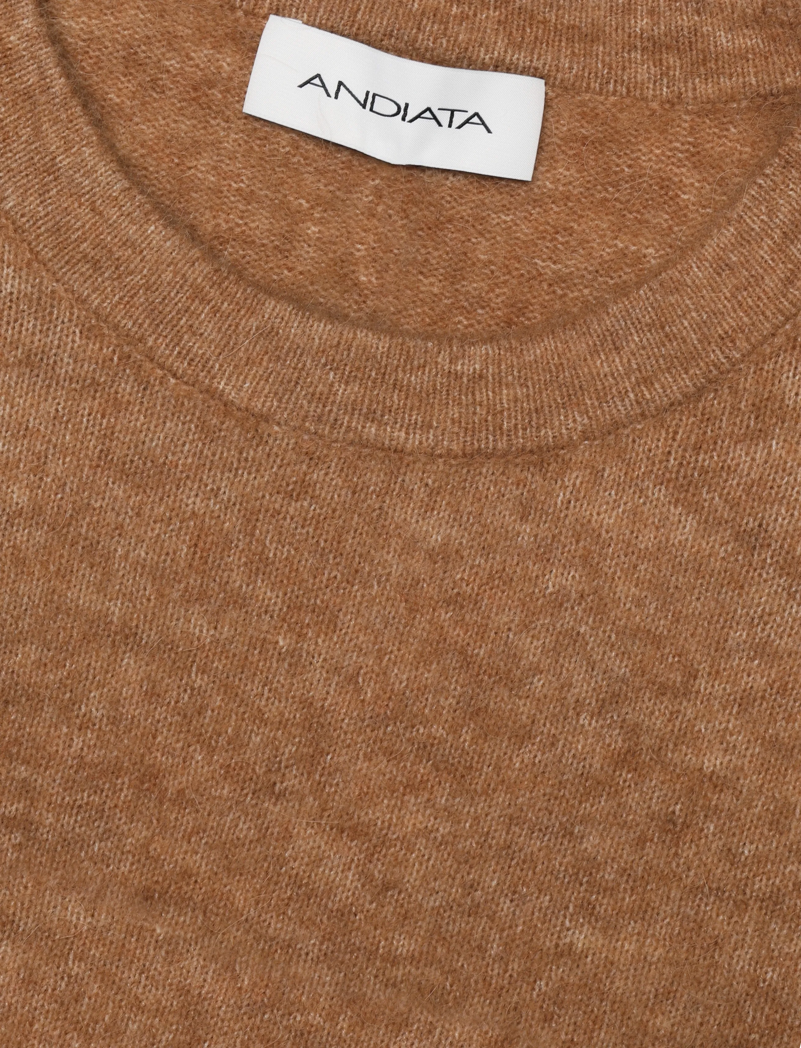 Andiata - Enea Knit - striktrøjer - cognac - 2