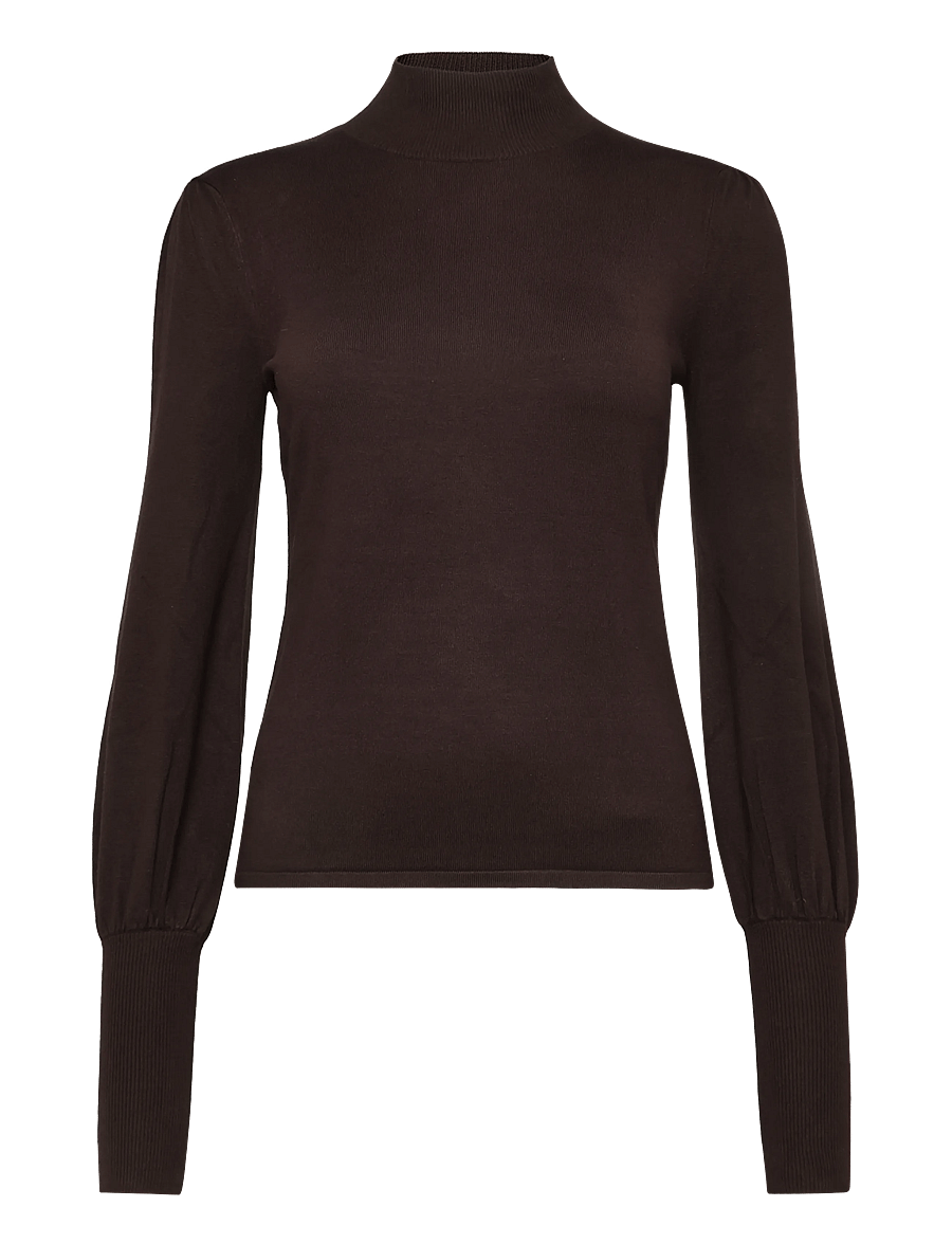 Andiata - Kasian Knit - kõrge kaelusega kudumid - espresso - 1