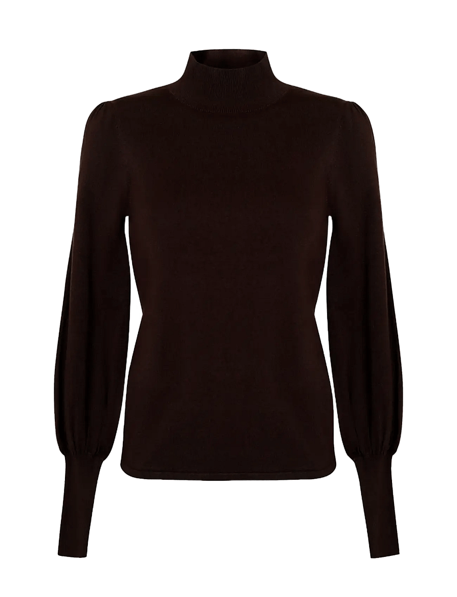 Andiata - Kasian Knit - rollkragenpullover - espresso - 1