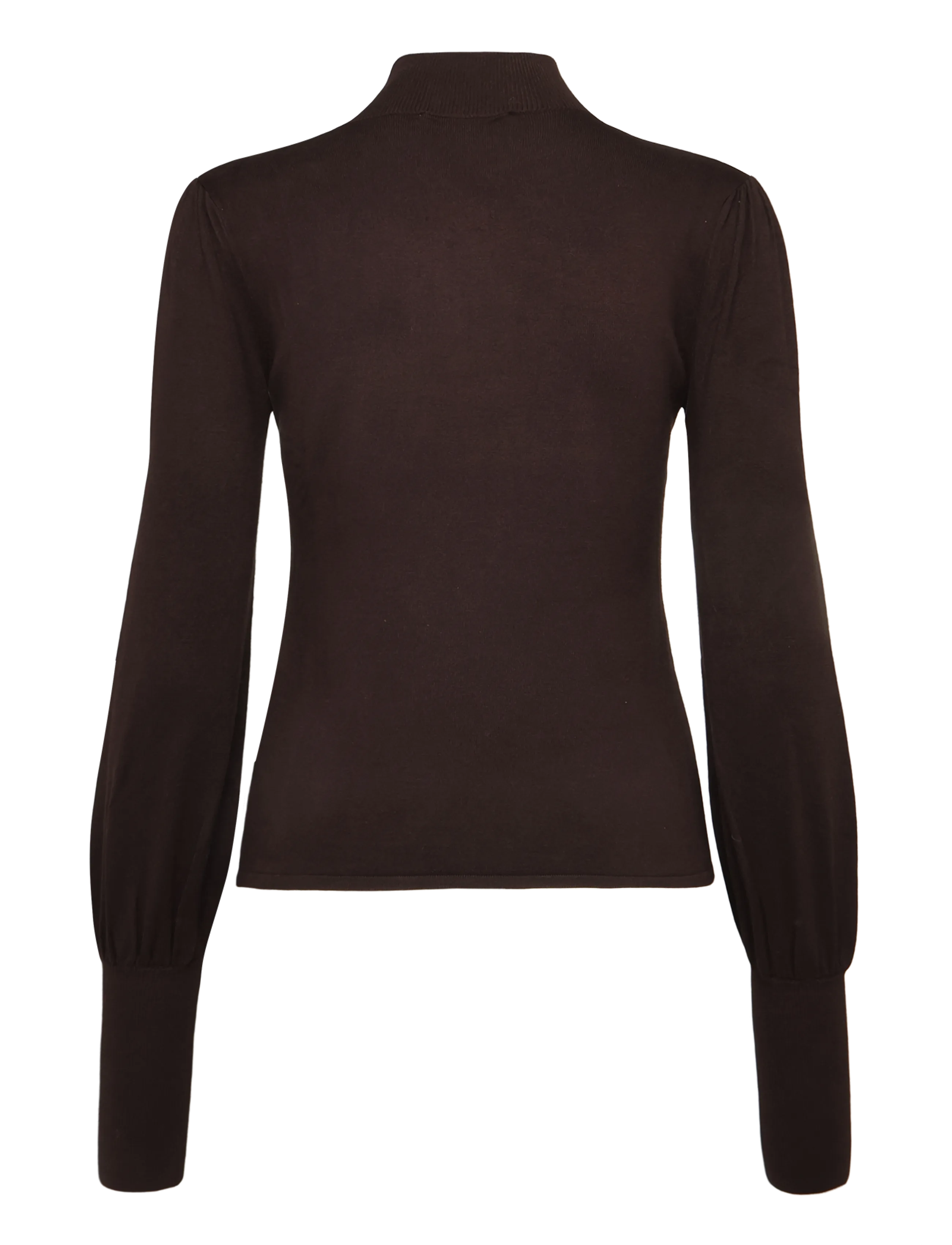 Andiata - Kasian Knit - kõrge kaelusega kudumid - espresso - 2