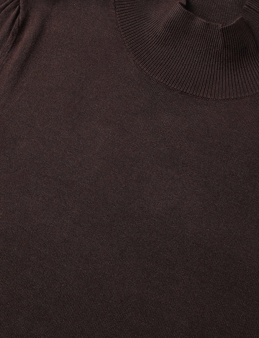 Andiata - Kasian Knit - kõrge kaelusega kudumid - espresso - 3