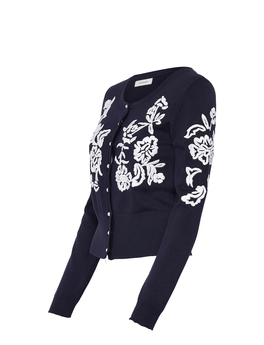Andiata - Ellery - cardigans - dark blue - 4
