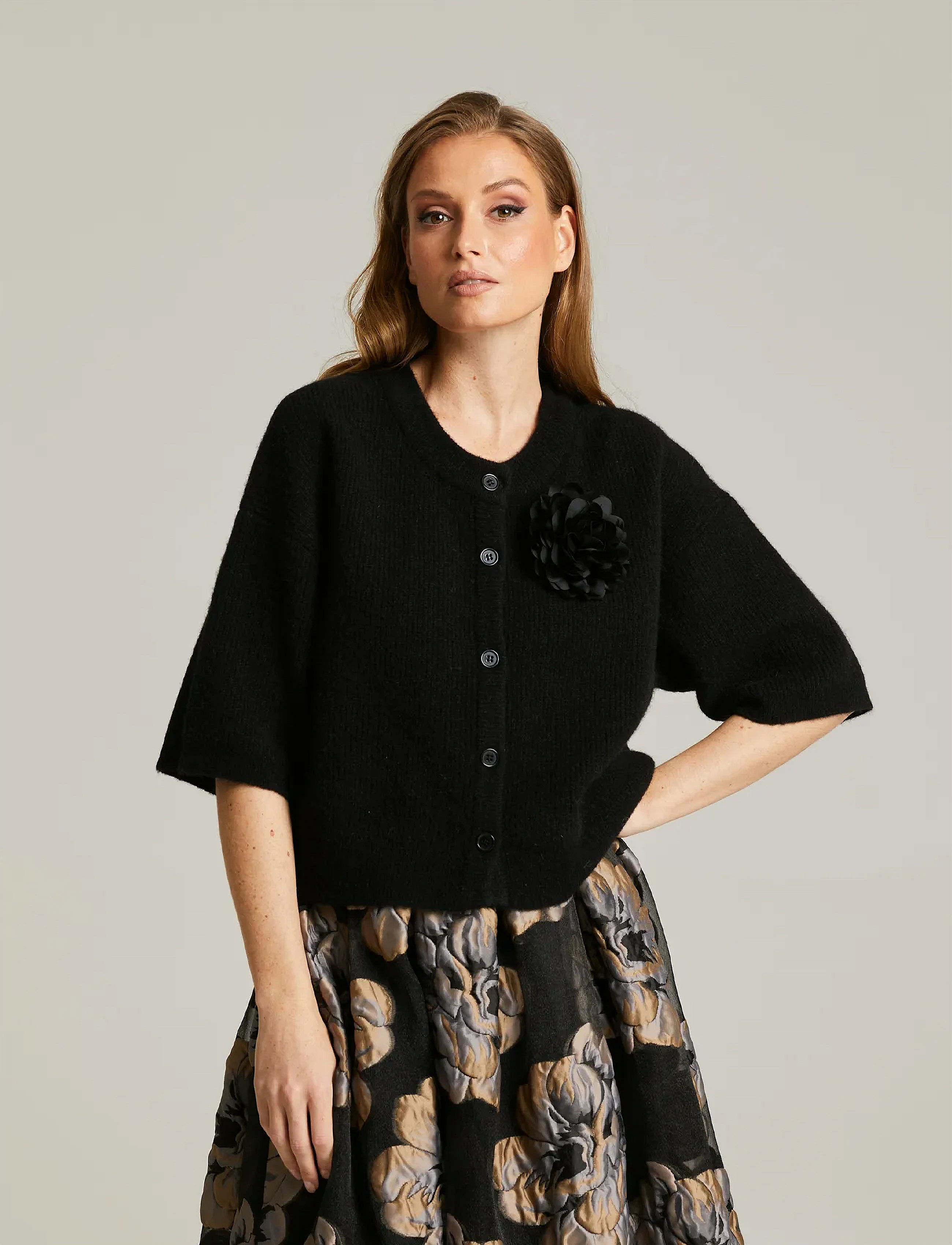 Andiata Lyric, M, Black, Strik > Cardigans, Dame