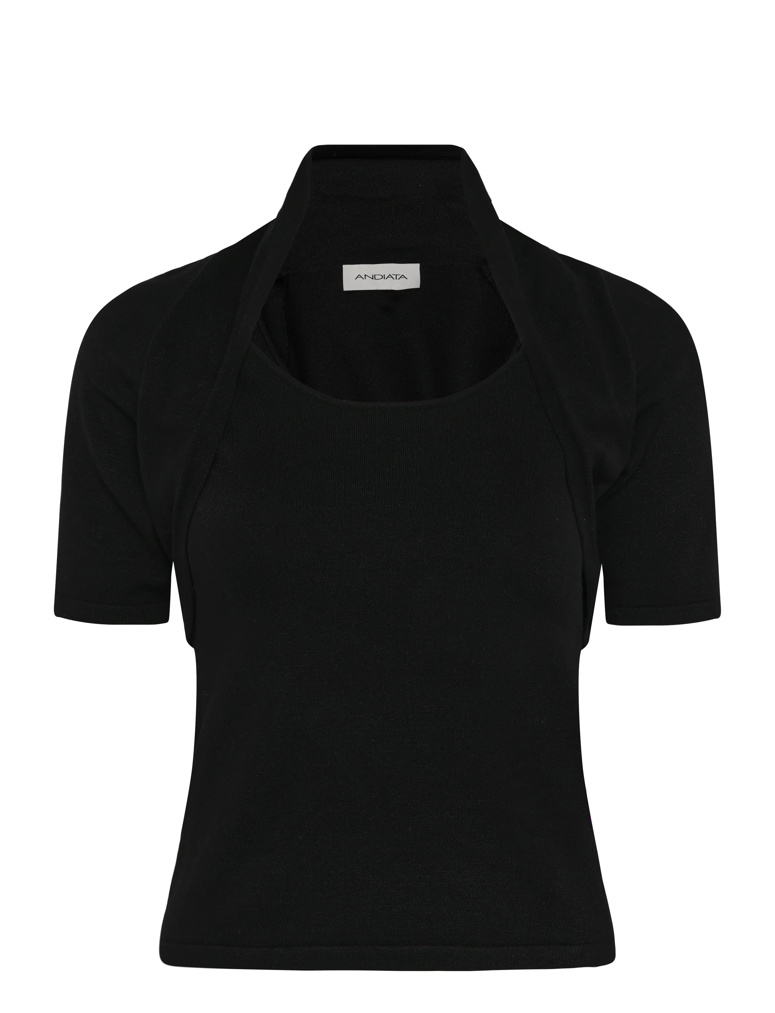 Andiata Afian Knit - Tøj - BLACK / black