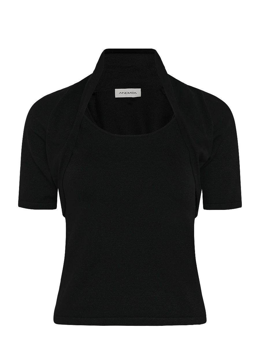 Andiata - Afian Knit - t-shirts - black - 0