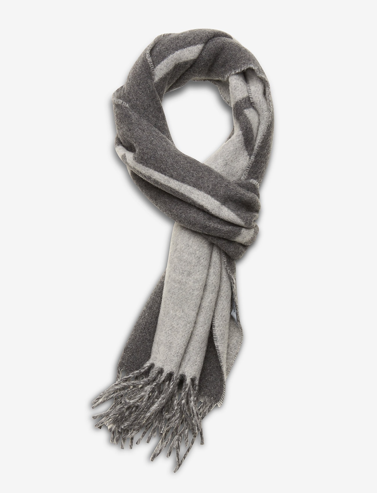 Andiata - Corinne logo scarf - grey - 0
