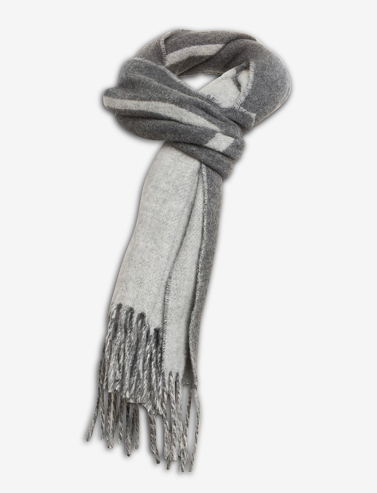 Andiata - Corinne logo scarf - grey - 1