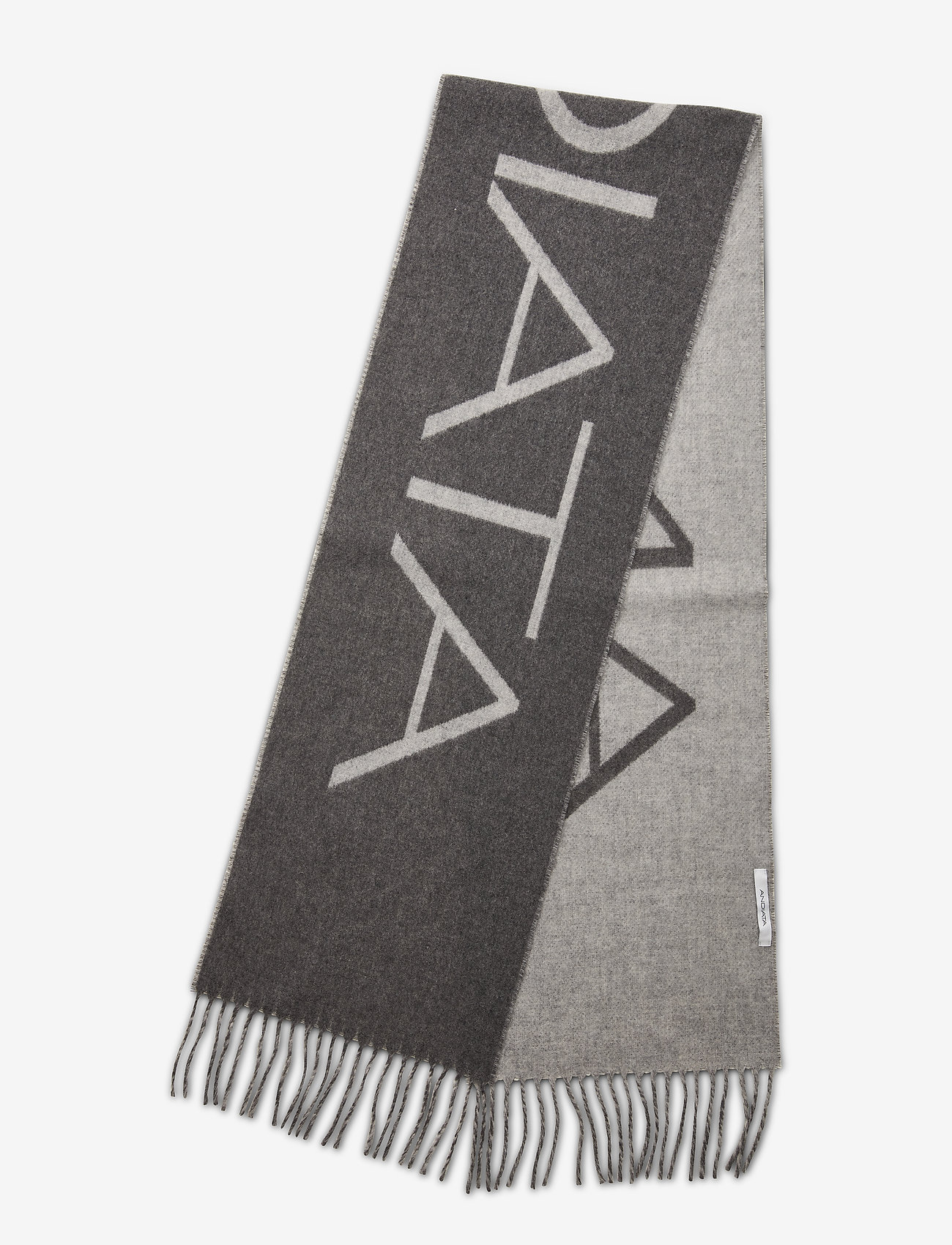 Andiata - Corinne logo scarf - grey - 3