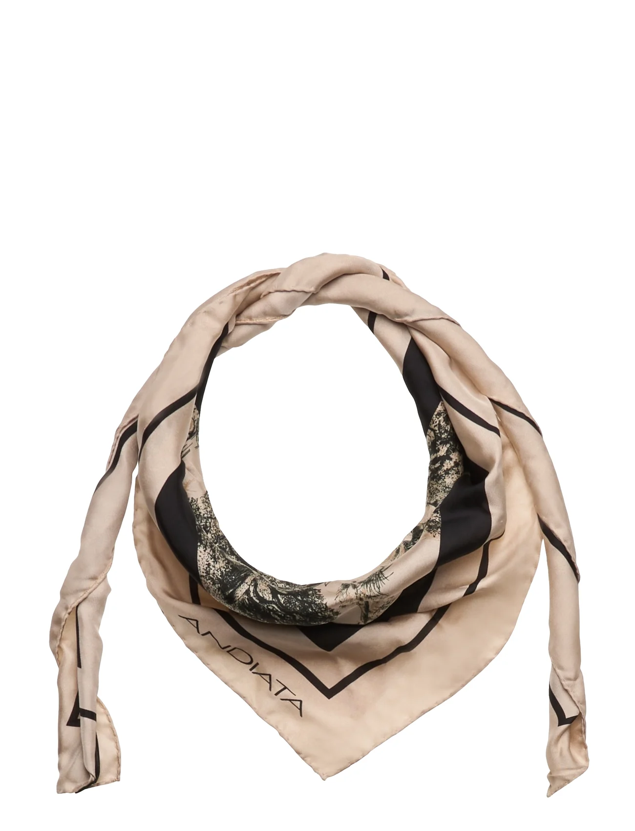 Andiata - Ouna scarf - tynde tørklæder - monogram print - 0