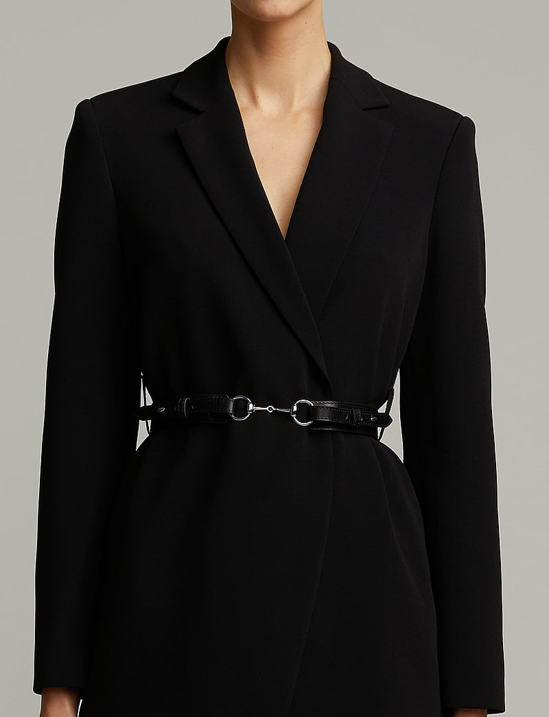 Andiata - Gadia belt - skinnbelter - black/silver - 0