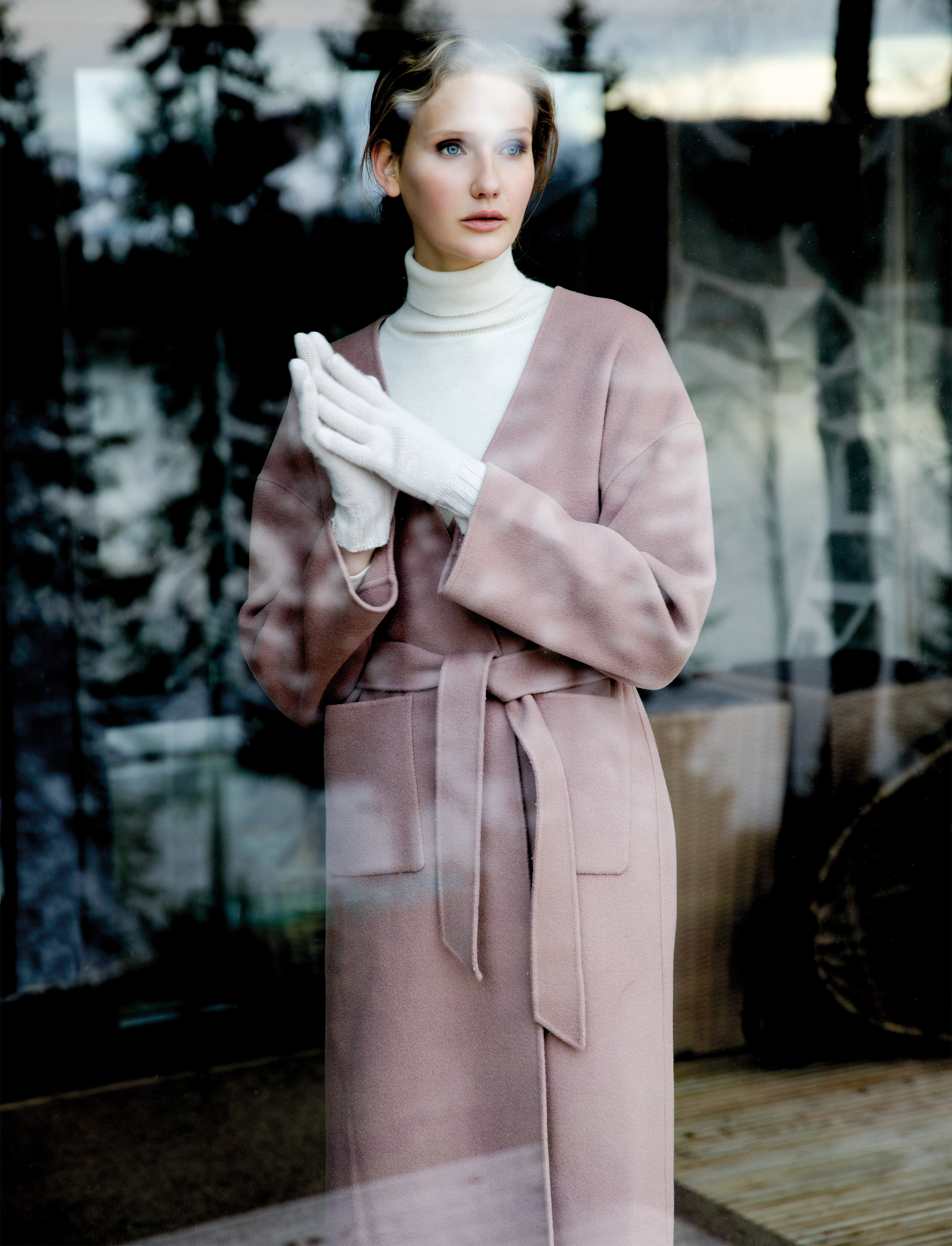 Andiata - ODNALA WOOL COAT - pale mauve - 4