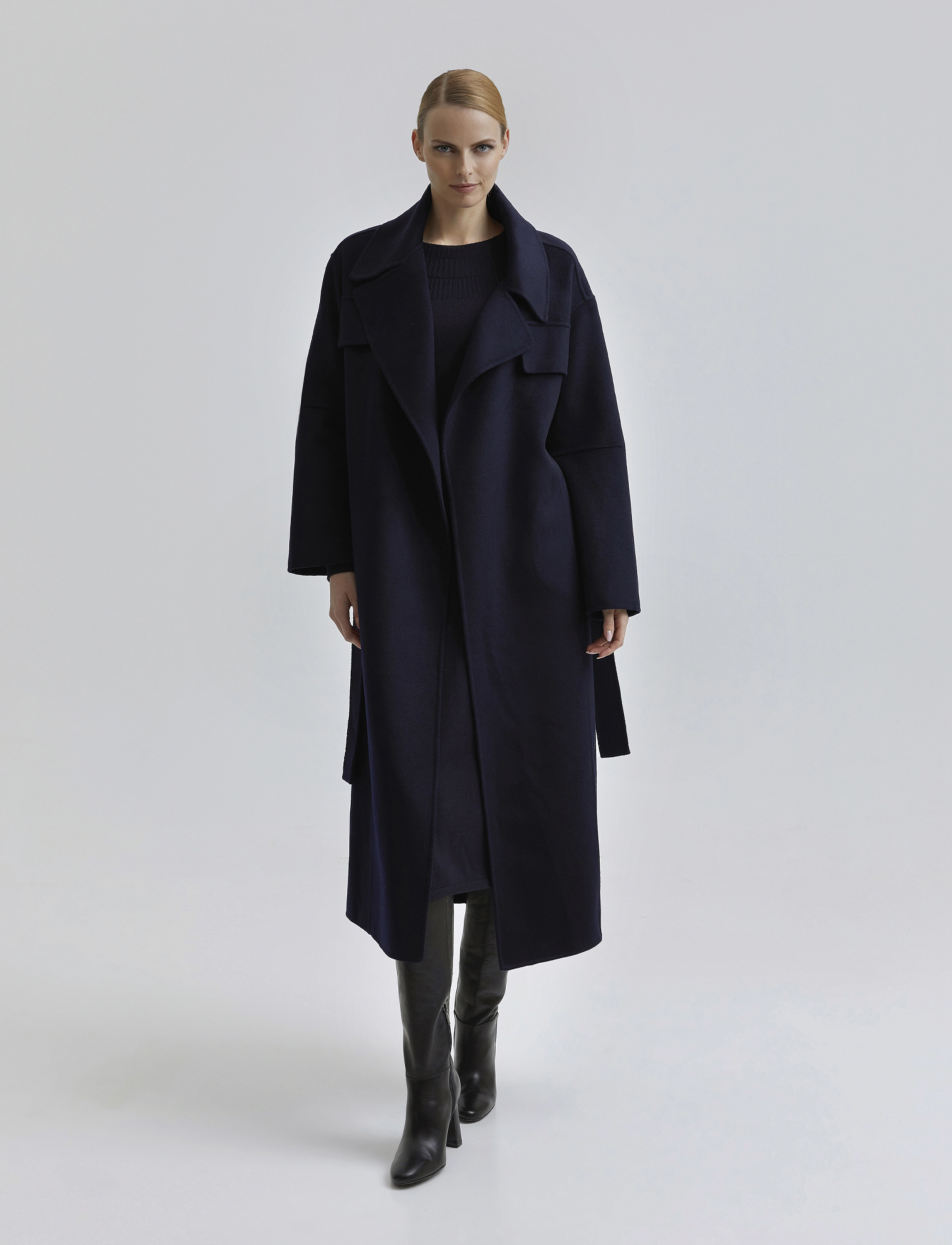 Andiata - Seeliana coat - deep navy blue - 5