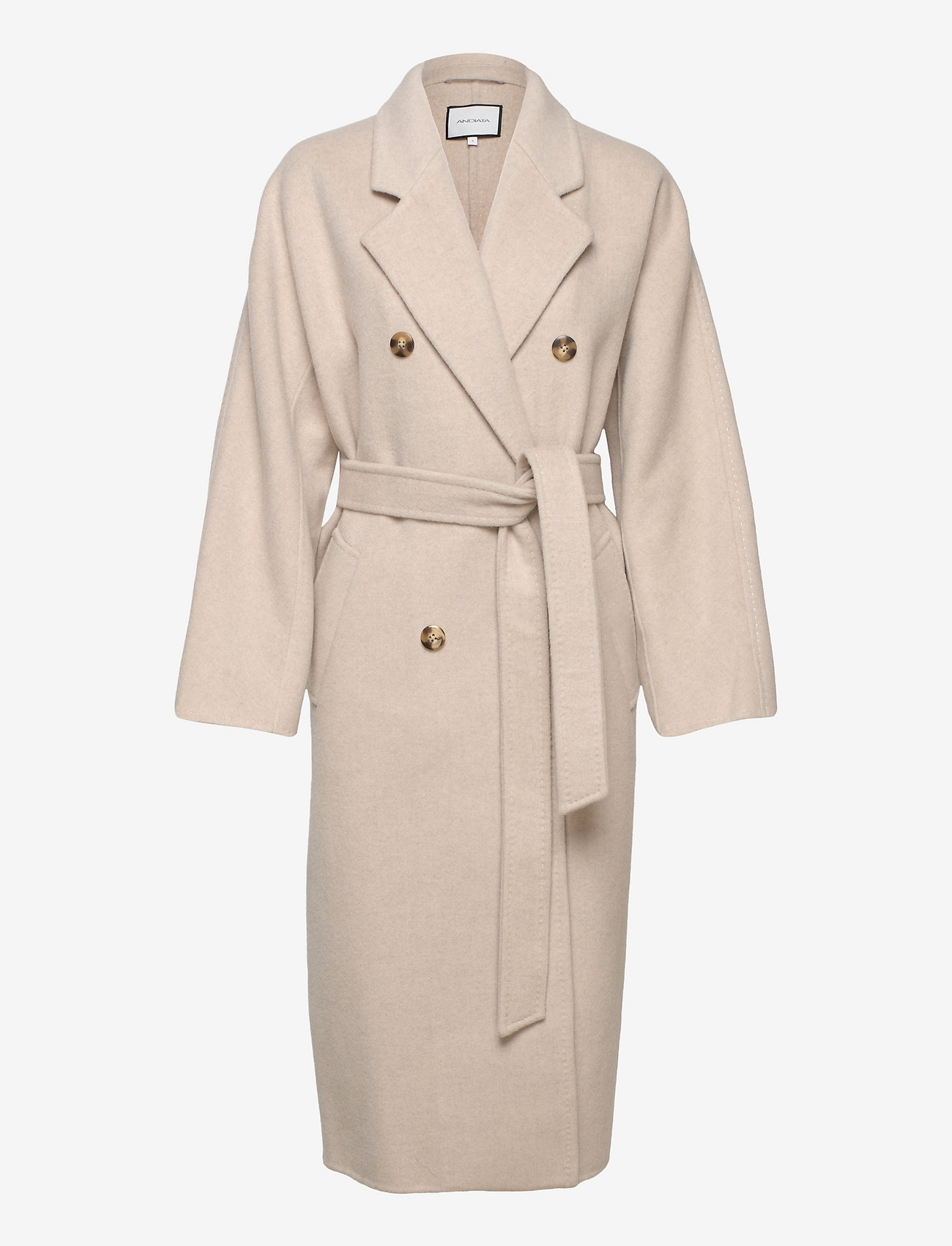 Andiata - Tiona Cashmere Wool Coat - light beige - 0
