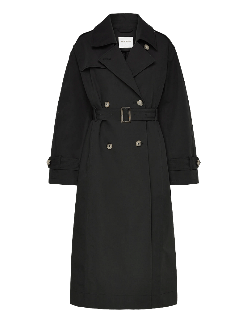Andiata - Suela 2 - trenchcoats - black - 0