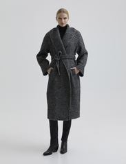 Andiata - Leticia 2 coat - vinterjackor - black stripes - 2