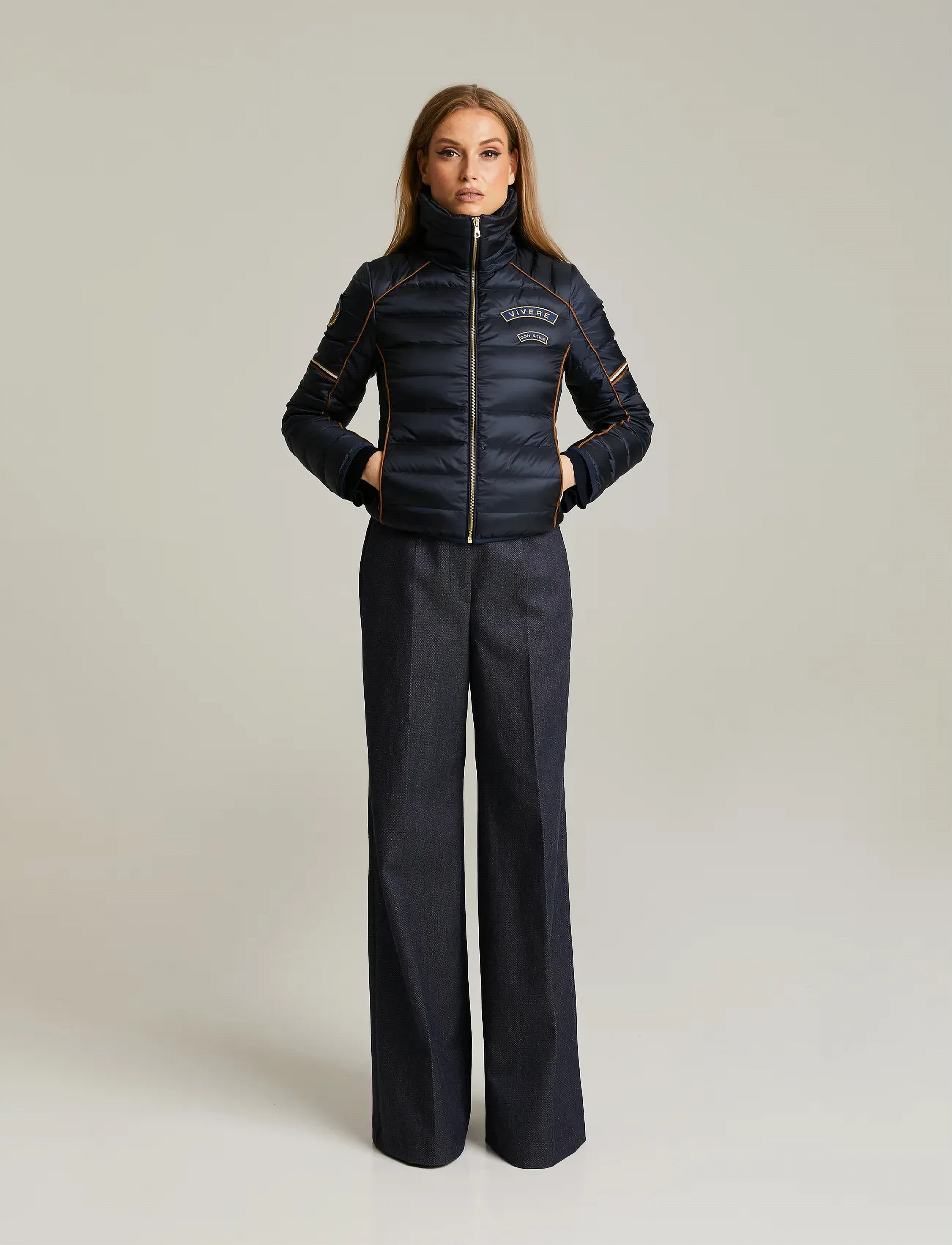 Andiata Victorine, S, Navy, Jakker > Vatteret Jakke, Dame