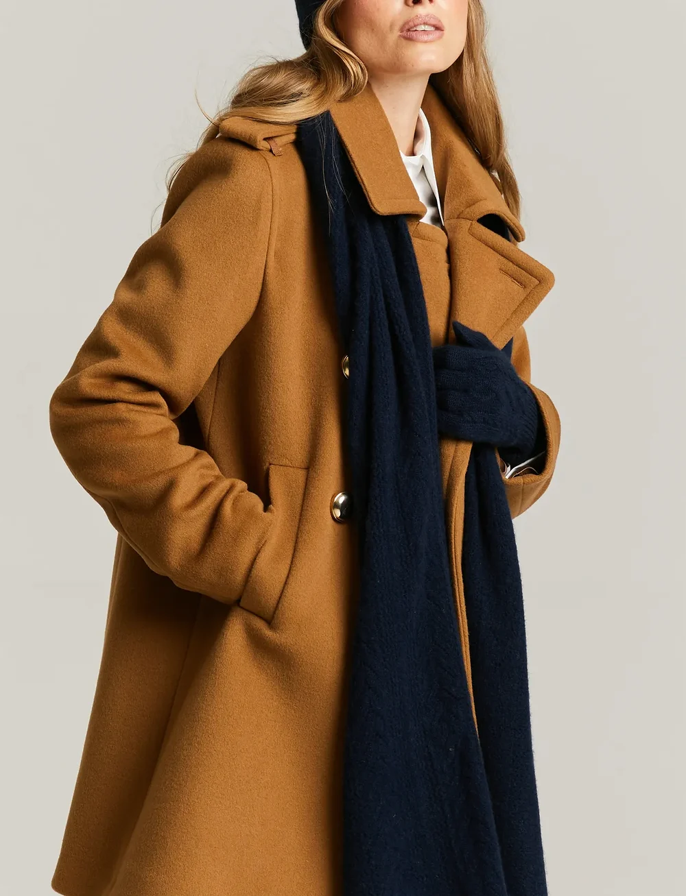 Andiata - Darla - wollmäntel - camel - 2