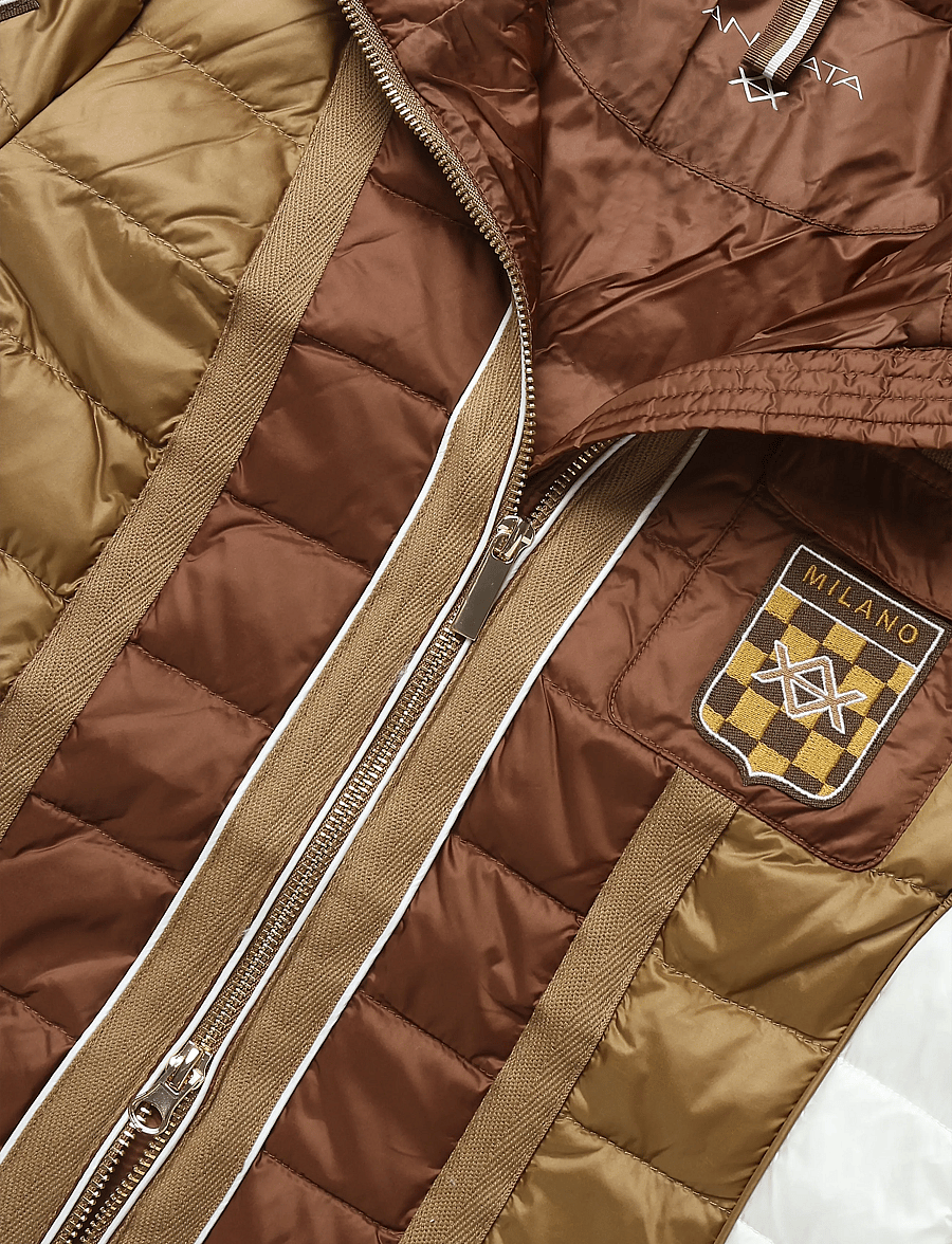 Andiata - Tarie jacket - quilted jackets - cognac - 3