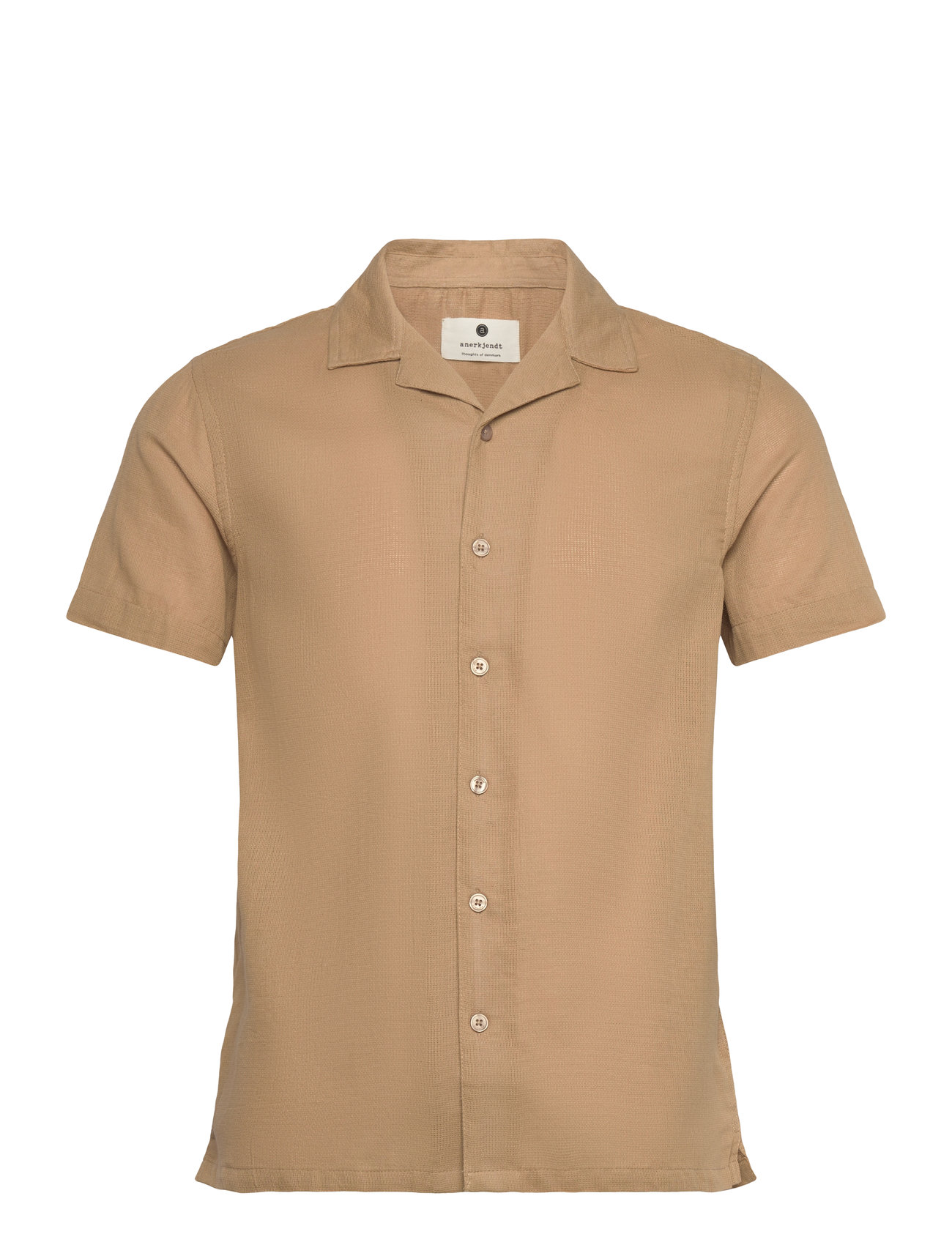 Anerkjendt Akleon Structure S/S Shirt 3 - Beige - M 2