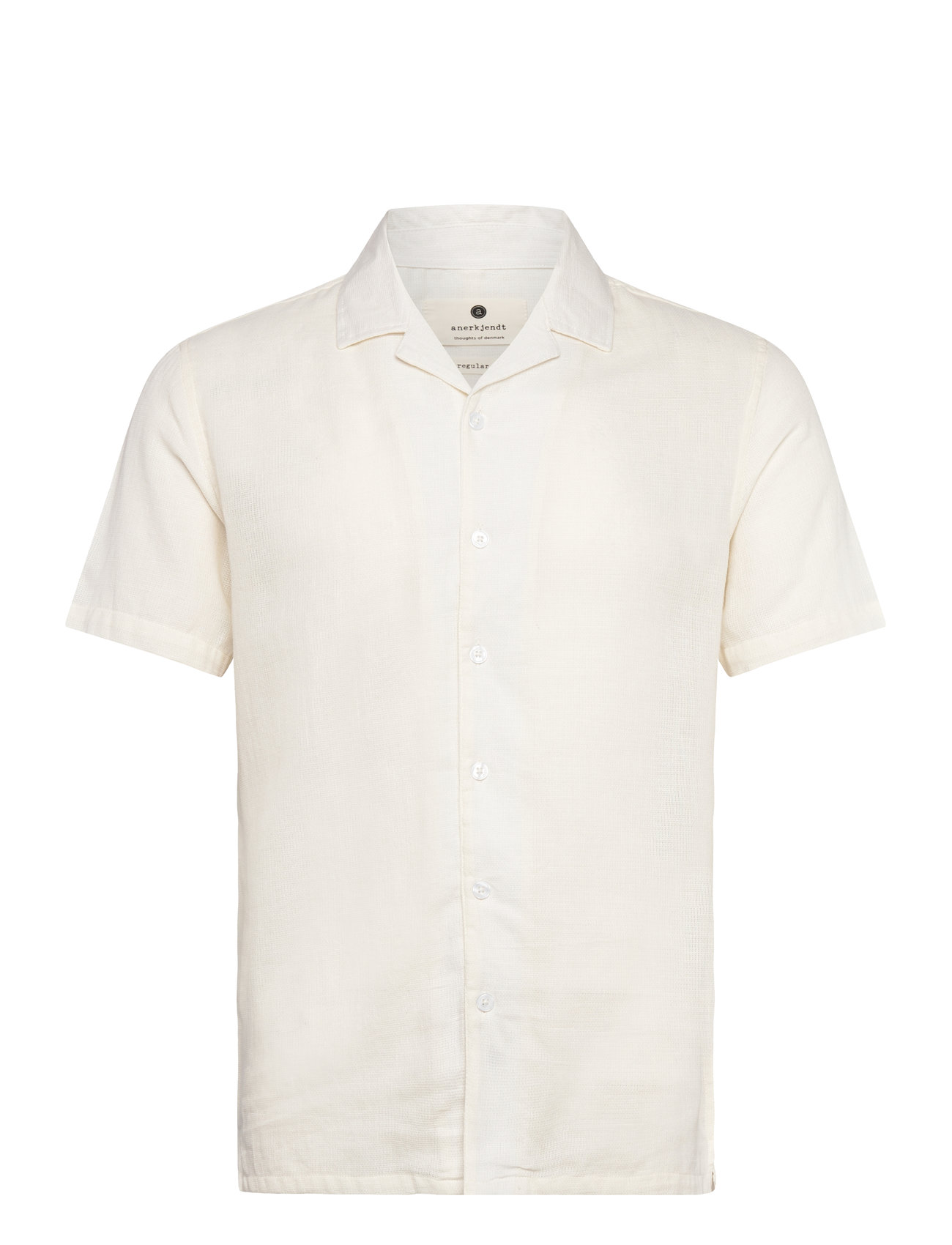 Anerkjendt Akleon Structure S/S Shirt 3 - Beige - M 1