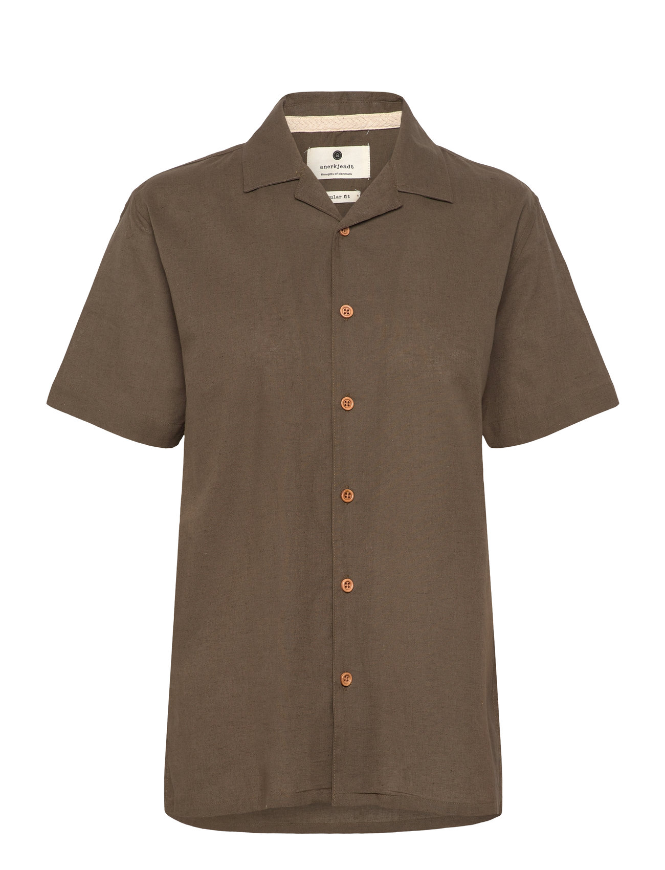 Anerkjendt Akleo S/S Cot/Linen Shirt - - S 1
