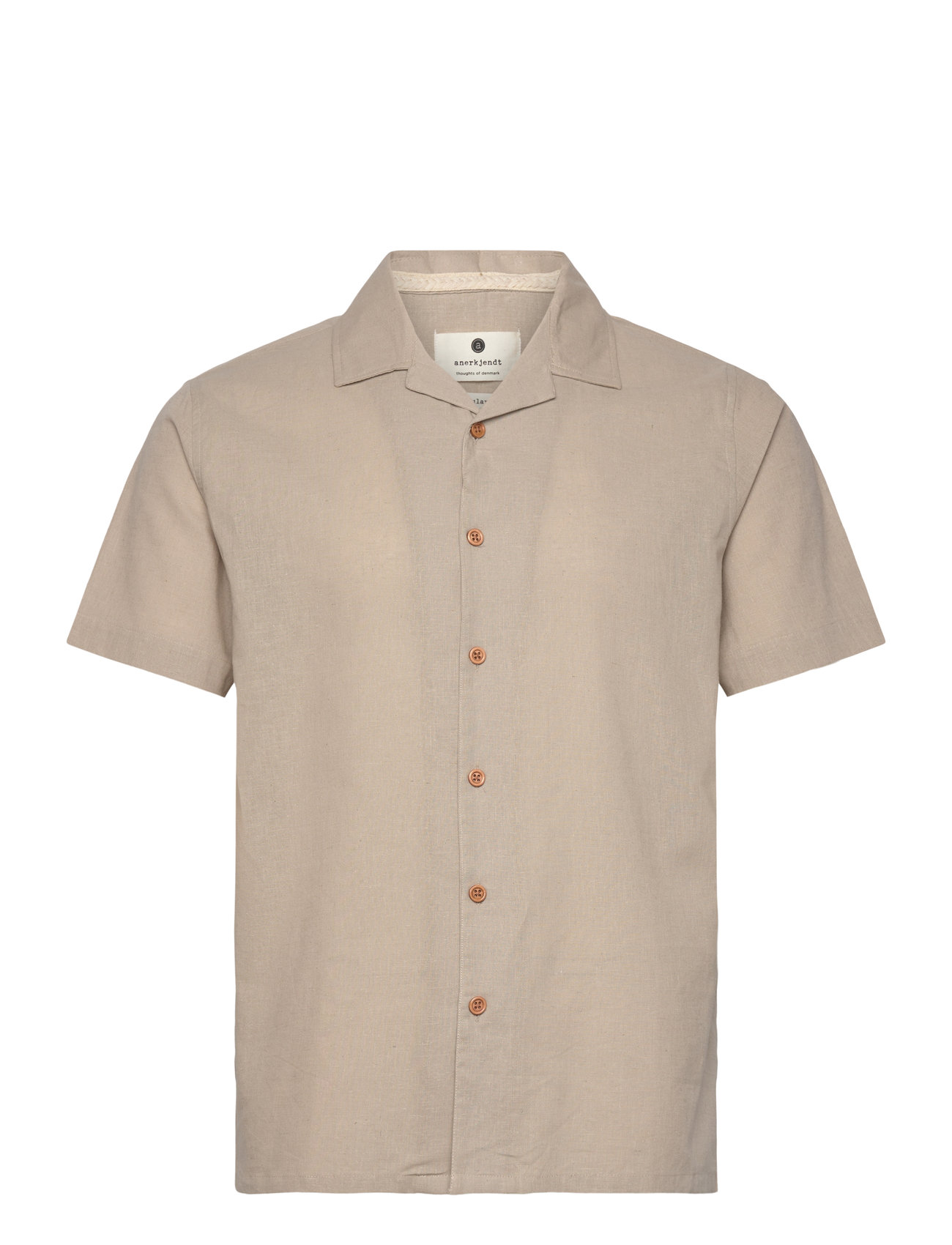 Anerkjendt Akleo S/S Cot/Linen Shirt - - S 1